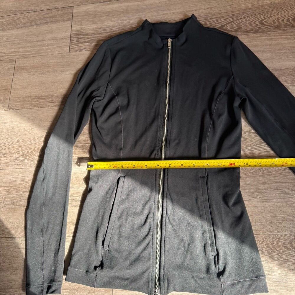 Nike Yoga Luxe Dri-FIT Women's Full-Zip Jacket, Size XS Smoke Gray /Black - Picture 11 of 16